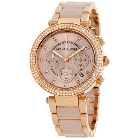 michael kors mk5896 parker ladies rose gold watch|Michael Kors parker.